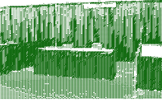 ascii image of a convention booth