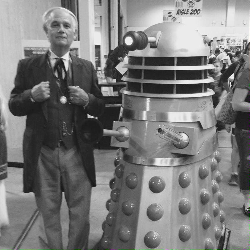 Bud as Dr Who with Dalek
